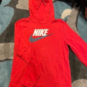 red nike hoodie